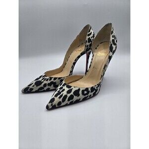 Christian Louboutin Iriza Animal Print Heels Size 8.5